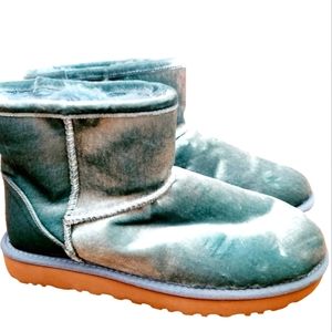 Ugg Size 7.5 Women's Mint Crushed Velour Booties